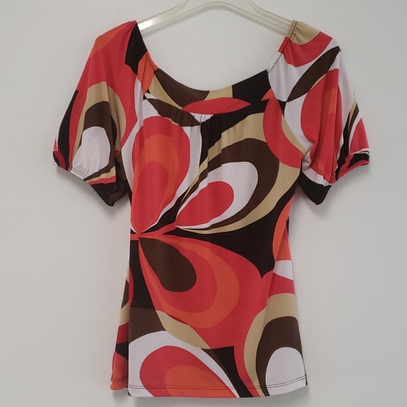 🎉HP🎉 Vintage retro square-neck blouse - Picture 9 of 12